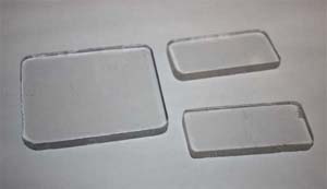 The center part and end insulators cut from plexiglass