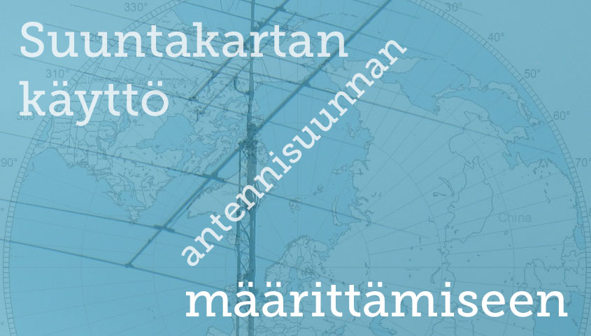 Suuntakartan käyttö antennisuunnan selvittämiseen